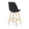 Tabouret De Bar Qoop Mini Noir Naturel  BS03980BLNA