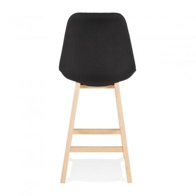 Tabouret De Bar Qoop Mini Noir Naturel  BS03980BLNA