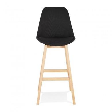 Tabouret De Bar Qoop Noir Naturel  BS03970BLNA