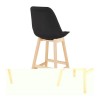 Tabouret De Bar Qoop Noir Naturel  BS03970BLNA