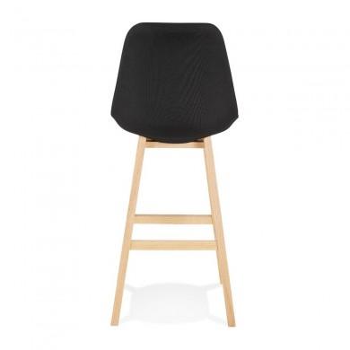 Tabouret De Bar Qoop Noir Naturel  BS03970BLNA