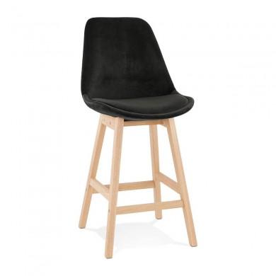 Tabouret De Bar Basil Mini Noir Naturel  BS03910BLNA