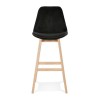 Tabouret De Bar Basil Noir Naturel  BS03900BLNA