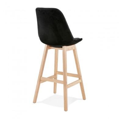 Tabouret De Bar Basil Noir Naturel  BS03900BLNA