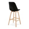 Tabouret De Bar Basil Noir Naturel  BS03900BLNA