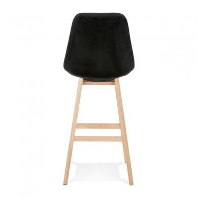 Tabouret De Bar Basil Noir Naturel  BS03900BLNA