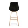 Tabouret De Bar Basil Noir Naturel  BS03900BLNA