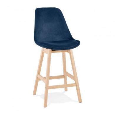 Tabouret De Bar Basil Mini Bleu Naturel  BS03850BUNA