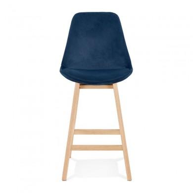 Tabouret De Bar Basil Mini Bleu Naturel  BS03850BUNA