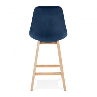 Tabouret De Bar Basil Mini Bleu Naturel  BS03850BUNA