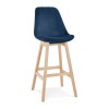 Tabouret De Bar Basil Bleu Naturel  BS03840BUNA