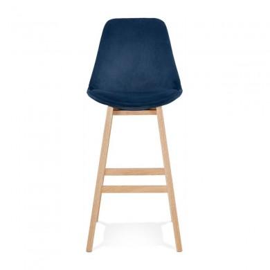 Tabouret De Bar Basil Bleu Naturel  BS03840BUNA