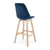 Tabouret De Bar Basil Bleu Naturel  BS03840BUNA