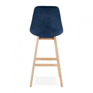 Tabouret De Bar Basil Bleu Naturel  BS03840BUNA