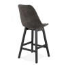 Tabouret De Bar en Bois Svenke Mini Gris foncé Noir  BS03830DGBL