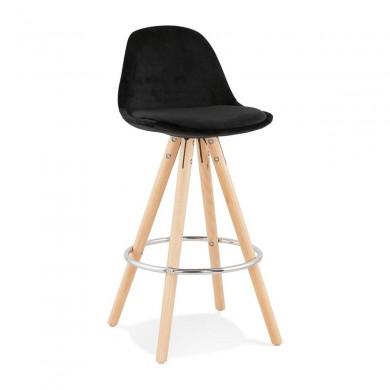 Tabouret De Bar Franky Mini 65 Noir Naturel  BS03760BLNA