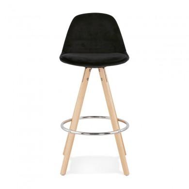 Tabouret De Bar Franky Mini 65 Noir Naturel  BS03760BLNA