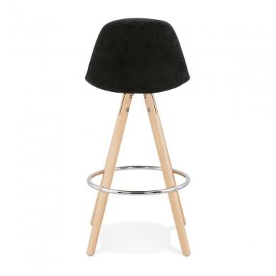 Tabouret De Bar Franky Mini 65 Noir Naturel  BS03760BLNA