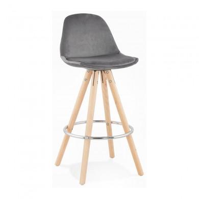 Tabouret De Bar Franky Mini 65 Gris Naturel  BS03750GRNA