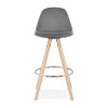 Tabouret De Bar Franky Mini 65 Gris Naturel  BS03750GRNA