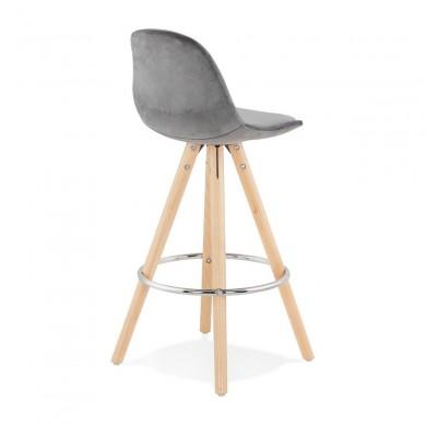 Tabouret De Bar Franky Mini 65 Gris Naturel  BS03750GRNA