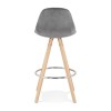 Tabouret De Bar Franky Mini 65 Gris Naturel  BS03750GRNA