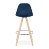 Tabouret De Bar Franky Mini 65 Bleu Naturel  BS03730BUNA