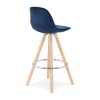 Tabouret De Bar Franky Mini 65 Bleu Naturel  BS03730BUNA