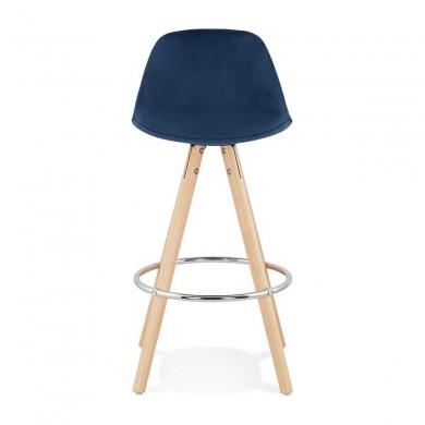 Tabouret De Bar Franky Mini 65 Bleu Naturel  BS03730BUNA