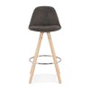 Tabouret De Bar Agouti Mini 65 Gris foncé Naturel  BS03720DGNA