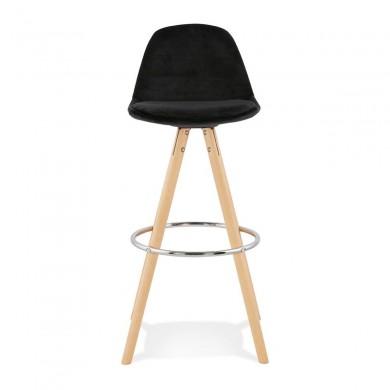 Tabouret De Bar Franky Noir Naturel  BS03700BLNA