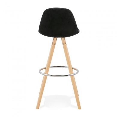 Tabouret De Bar Franky Noir Naturel  BS03700BLNA