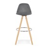 Tabouret De Bar Franky Gris Naturel  BS03690GRNA