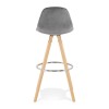 Tabouret De Bar Franky Gris Naturel  BS03690GRNA