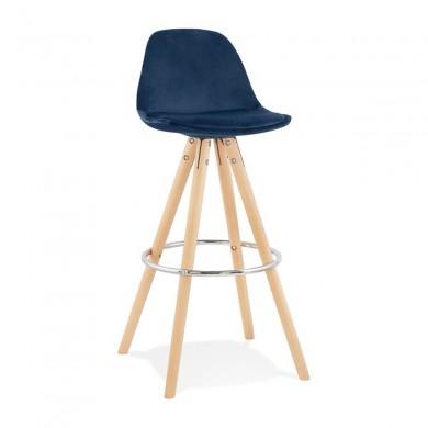 Tabouret De Bar Franky Bleu Naturel  BS03670BUNA