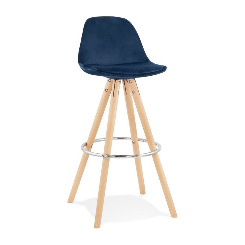 Tabouret De Bar Franky Bleu Naturel  BS03670BUNA