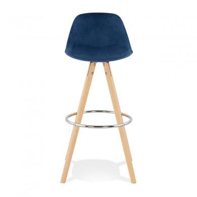 Tabouret De Bar Franky Bleu Naturel  BS03670BUNA