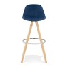 Tabouret De Bar Franky Bleu Naturel  BS03670BUNA