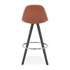 Tabouret De Bar Agouti Mini 65 Marron Noir  BS03650BRBL