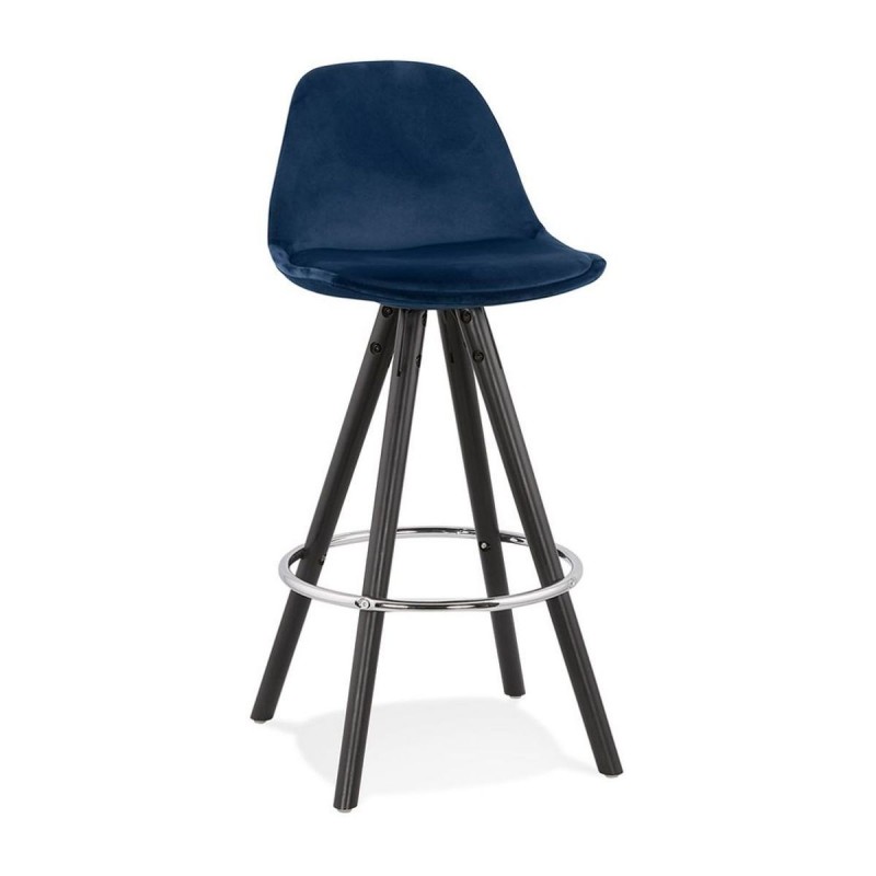 Tabouret De Bar Franky Mini 65 Bleu Noir  BS03610BUBL