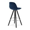 Tabouret De Bar Franky Mini 65 Bleu Noir  BS03610BUBL