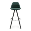 Tabouret De Bar Franky Vert Noir  BS03560GEBL