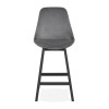 Tabouret De Bar en Bois Basil Mini Gris Noir  BS03290GRBL