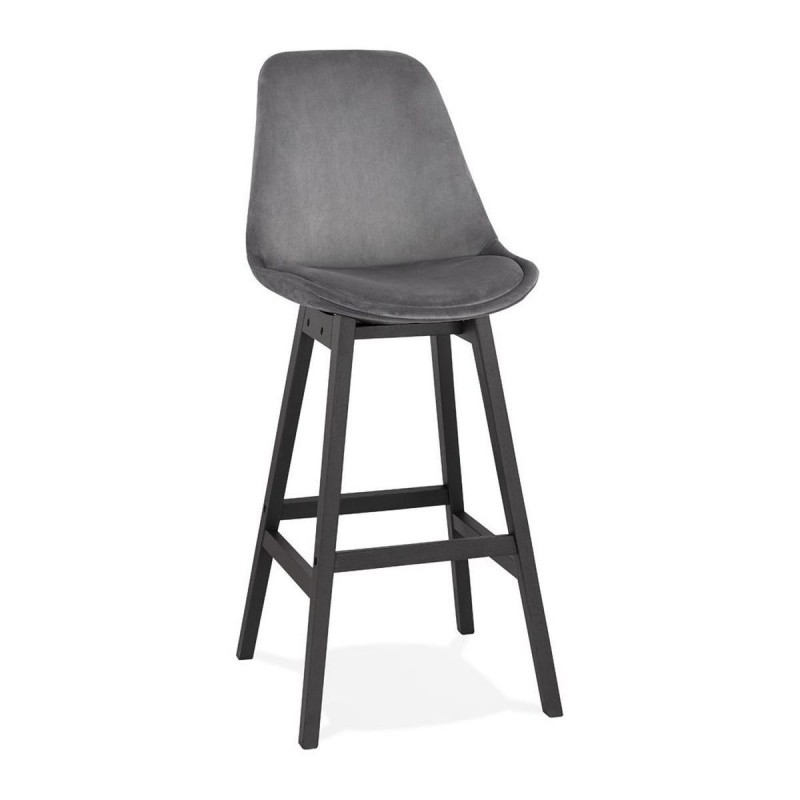 Tabouret De Bar Basil Gris Noir  BS03250GRBL