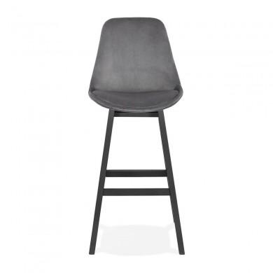 Tabouret De Bar Basil Gris Noir  BS03250GRBL