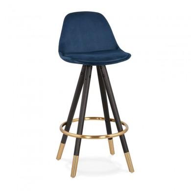 Tabouret De Bar Carry Mini Bleu Noir  BS03170BUBL