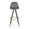 Tabouret De Bar Carry Gris Noir  BS03150GRBL