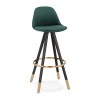 Tabouret De Bar Carry Vert Noir  BS03140GEBL