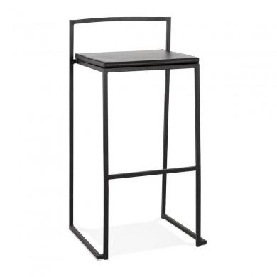 Tabouret de Bar Industriel Caro Noir  BS03040BLBL