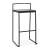 Tabouret de Bar Industriel Caro Noir  BS03040BLBL